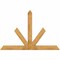Ekena Millwork Saratoga Rough Sawn Timber Gable Bracket, Western Red Cedar, 84"W x 56"H x 4"D x 6"F, 16/12 Pitch GBW084X56X0406SAR00RWR - alternate 1